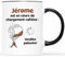 Cadeau Plus Mug Personnalisé Prénom - Chargement Caféiné - Tasse à Café Originale, Humour et Drôle pour Homme