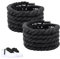 Lilbitty 1 par de cordones de cuerda de 8 mm para Air Force 1 en el campus 00s, diseño para cordones gruesos, elegantes y duraderos, color negro