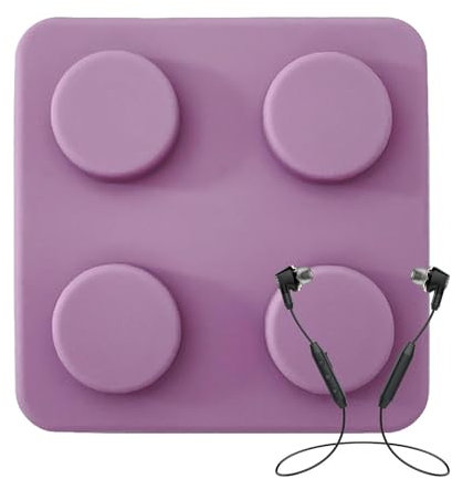 Enrouleur de cordon pour écouteurs – Organiseur de câble en silicone réutilisable, support pour écouteurs, chargeur USB, rangement compact pour écouteurs filaires, cordons, sac de voyage