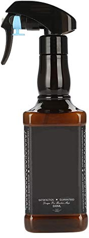 Filfeel Bottiglia di spruzzo parrucchiere, 500ml plastica parrucchiere Spray Salon Barber Hair Tools spruzzatore acqua(marrone)