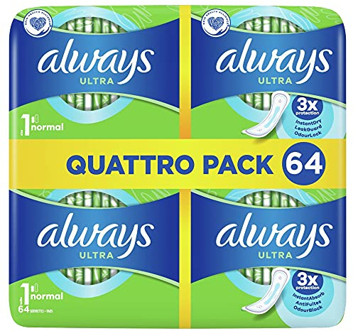 Always - Ultra Serviettes Hygiéniques, Normal - 64 Pièces