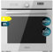 Cecotec Horno Integrable Multifunción 60cm Bolero Hexa AF316000 Glass White A. 3400W, 81L Capacidad, 11 Funciones con Airfryer Master, Pizza Master, Steam Asisst, Steam EasyClean, 3D Cooking, Defrost