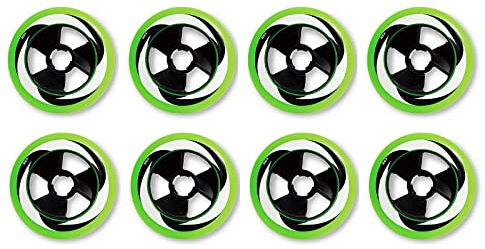 JHKJ Inline Skate WheeIs Training Wheels 86A Inline Hockey Skates Replacement Wheels for Outdoor or Indoor 90mm, 100mm, 110mm for Choose,Green,90mm