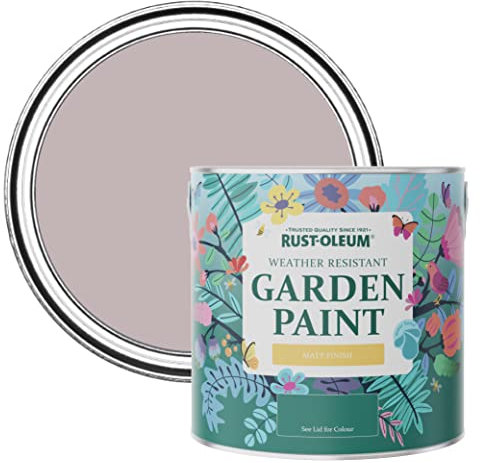 Rust-Oleum Purple Mould-Resistant Garden Paint In Matt Finish - Lilac Wine 2.5L