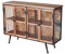 Anrichte „LOFT Studio“ – Vintage Sideboard | Holz & Metall | 4 Türen & 2 Ablagen | Industrial Kommode im Loft Stil lof103 Palazzo Exklusiv