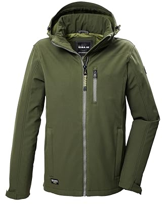 G.I.G.A. DX Hombre Chaqueta softshell/chaqueta de exterior con capucha con cremallera GW 29 MN SFTSHLL JCKT, dunkeloliv, 3XL, 41866-000