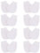 UILYNIU 8 Paar Newborn Baby Kratzfeste Fäustlinge, Fäustlinge Baby Babyhandschuhe Jungen und Mädchen, Baumwolle als Neugeborenen Handschuhe für Neugeborene Säugling 0-6 Monate (Weiß)