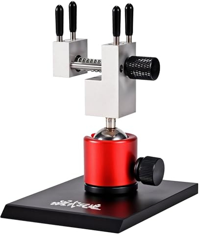 KojinTora Mini-Schraubstock Tischklemme – kleiner Schraubstock für Hobby-Juweliere – verstellbare Aluminiumlegierung, um 360° drehbar mit 0–2,48 Zoll Spannbereich für Schmuckherstellung, DIY-Projekte