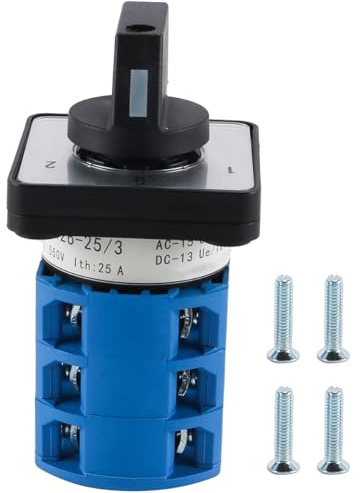 CENPEK (25A 3 Gears 3 Sections Universal Rotary Cam Universal Switch, Suitable for Various Circuit Controls, Improve Equipment Efficiency