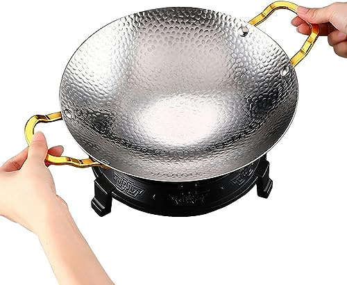 Suministros de catering, plato de acero inoxidable con horno de alcohol, parrilla antiadherente comercial, calentadores de buffet, utensilios de cocina for fondue, for cocina, banquetes(L)