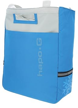 Hapo-G - Sacoche vélo Porte Bagage arrière - Sac Isotherme/Glaciere - Accessoire Velo Electrique (VAE), VTT, VTC, Ville - Capacité de 16L - Bleu/Gris - 39 x 13,5 x 31 cm