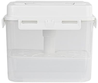 YWJLQH Contenedor de Almacenamiento Kimchi Caja Prensa Fermentación Hermética Material PP con Tapa Apto para Cocina Conservación de Alimentos Refrigerador, Tarro de pepinillos de 5 litros