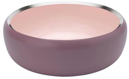 Stelton Ora Schale Ø22cm, staubrosa pulverbeschichtet innen Puder H 8cm Nicht spülmaschinenfest