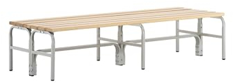 Sypro | Umkleidebank | doppelseitig | Kiefernholzleisten | Länge 1500 mm