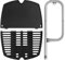 60040 Grillbrennerrohr, 7644/65810 Gusseisenroste und 6558 Grillplatte für Weber Q100 Q1200 Q1200 Baby Q 386001 386002 516002 516002 001 5 0060001 51060001 Grills, Ersatz für Weber 69957/45657