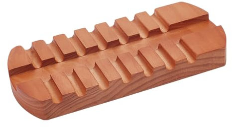 BENECREAT Supporto per pennelli da pittura con 7 fessure, supporto per pennelli in legno, organizer per pennelli per acquerello, olio, acrilico