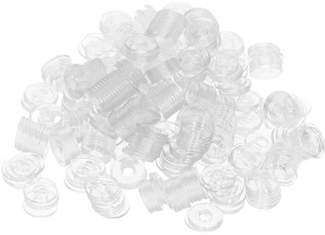 GARVALON 500pièces Rondelles De Fixation Vinyle Joints Plat Transparent Gaskets De Réparation Résistants Chaleur Et Anti-fuite