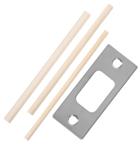 SHINEOFI Gâche De Porte Plaque De Verrouillage Plaque De Gâche Métallique Couvre-plaque De Porte