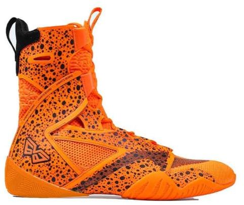 Scarpe da Boxe da Uomo, Stivali da Wrestling Alti Adolescenti Scarpe da Ginnastica Sportive per Kickboxing Sparring Combattimento,Arancia,43 EU