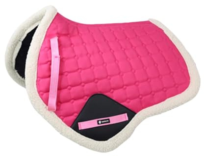 Baoblaze Almohadilla para Montar Caballos Absorbente de Sudor Cojín Ecuestre Antideslizante Transpirable Resistencia a Impactos Hecha de Lona Adecuada, Rosa