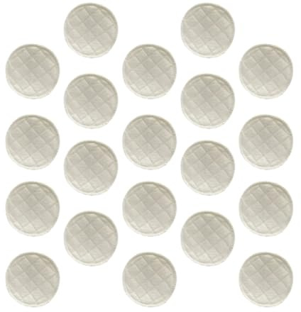 jojofuny Washable Cotton Breast Pads 20pcs with Leak-Proof Protection and Breathable Design for Breastfeeding Women for Nursing and Shower Use