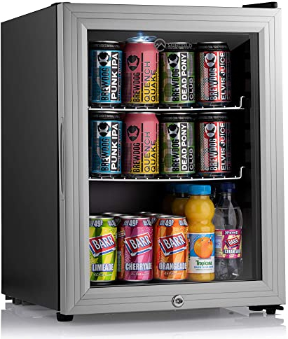 Subcold Super35 LED Mini Fridge | 35L Table-Top Beer, Wine & Drinks Fridge | Energy Efficient with Dual-Glazed Glass Door