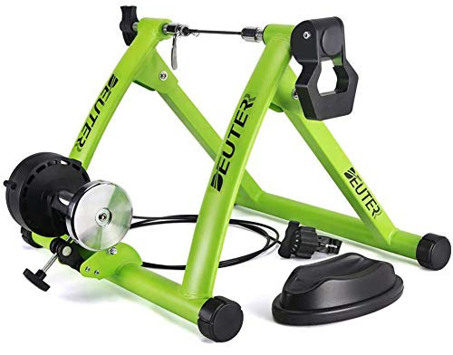 Allenatore di Bici Rulli da Ciclismo Al Coperto Mtb Allenatore di Rulli per Bicicletta da Strada Esercizio a Casa Turbo Trainer Ciclismo Strumento di Allenamento Fitness per Mountain Road Bike Verde