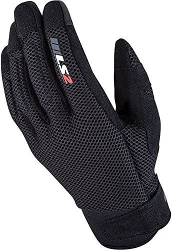LS2 70080S0112XL Guanti Moto Cool, Uomo, Nero, XL