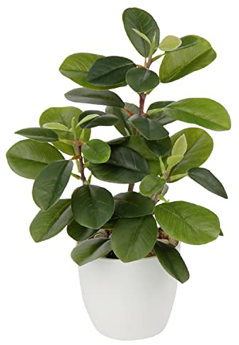 Piante artificiali in vaso da 22 cm per la decorazione domestica Pianta d'appartamento di camelia artificiale, composizioni floreali Decorazione per la casa e l'ufficio Bonsai da tavolo…