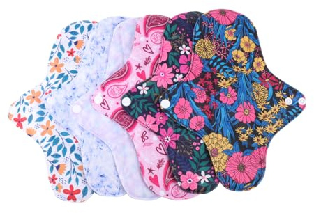 TOVINANNA Compresas Menstruales Reutilizables 6unid Compresas Higiénicas Diarios Tejido No Tejido Cómodas y