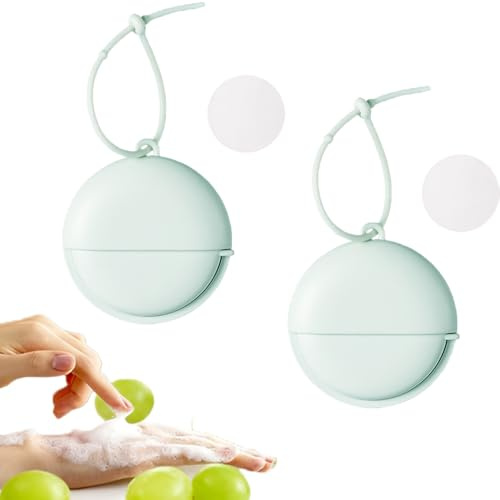 Portable Travel Soap Sheets,Easy Clean, Safe Ingredients Disposable Paper Soap Flakes for Hand Washing, Scented Mini Soap Sheets for Travel, Camping, Hiking & Outdoor Activities,Twist-off cap Soap Box