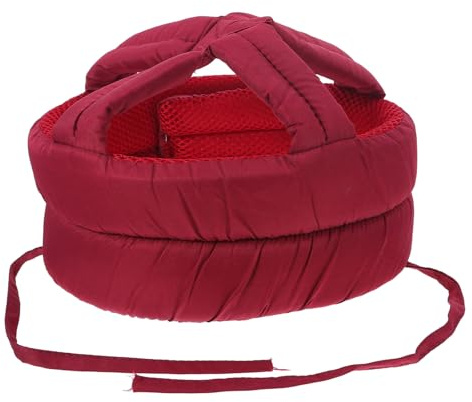 TOVINANNA Casco de Seguridad Ajustable para Personas Mayores, Gorra Antigolpes Transpirable Color Rojo Cerdo, Casco Blando Protector Anticaídas para Adultos Ajuste Ergonómico