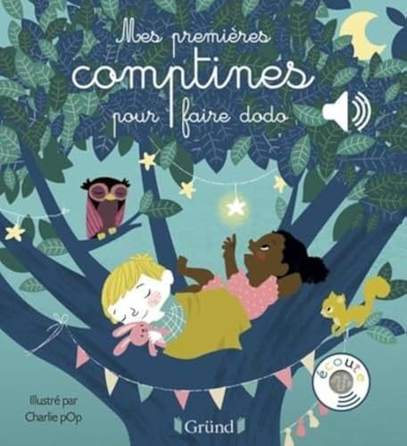 Mes premières comptines pour faire dodo – Livre sonore avec 6 puces – Dès 1 an