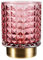 Pauleen 48132 Cute Glamour mobile Tischleuchte Glas Tischlampe Timerfunktion 6H Batterie Glaslampe ohne Kabel Rosa Glas/Metall