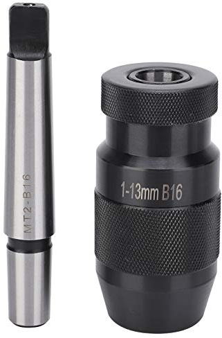Mandrin de percage sans Clé, Mandrin de Perçage à Dégagement Rapide Mandrin Conique Morse pour Perceuses à Colonne Faiseuses et Tours, 1‑13 mm