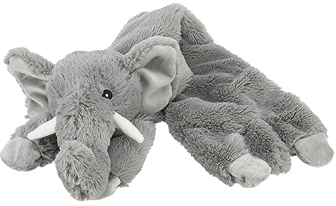 TRIXIE Schecker Hundespielzeug Schlenker Elefant - grau - ohne Quietscher - 62 cm