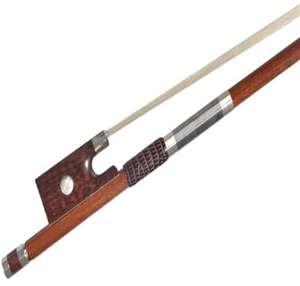arco de reemplazo de violín 4/4 3/4 1/2 1/4 Arco De Violín Híbrido De Madera Y Fibra De Carbono Palo Fuerte Buen Rendimiento Crin Natural (Color : 4/4)