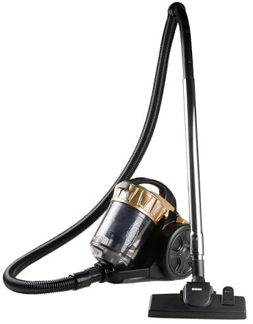 DOMO DO7297S - Beutelloser Staubsauger - Multizyklon - 2,5 L - 700 W - Gold/schwarz