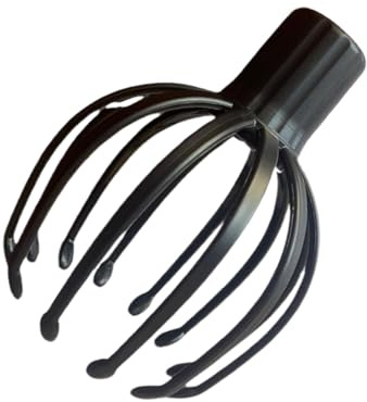 Masajeador eléctrico de piel peluda - Aparato de masaje de silicona con cabezales giratorios, relajación instantánea | Estimula la circulación sanguínea, alivia el estrés y favorece el crecimiento del