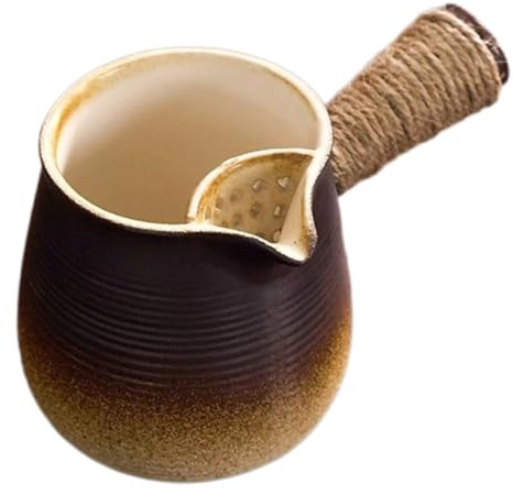 ULTECHNOVO Jarra De Cerámica Turca Para Café y Té De Resistente Para Camping y Cocina Tetera Versátil Para Calentar Leche y Preparar Bebidas Tradicionales