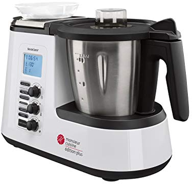 Silvercrest Monsieur Cuisine Edition Plus, multifunktional, waschbar, Schwarz/silberfarben