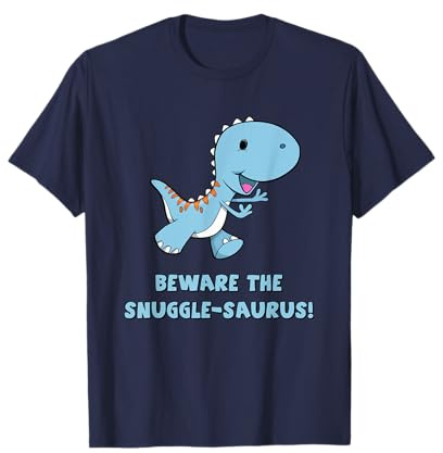 Cute Kids Beware The Snuggle Saurus Children Boys Girls T-Shirt