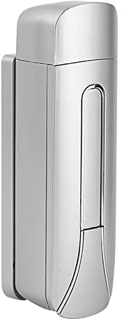 Dispenser di sapone manuale per liquidi/gel, dispenser di sapone da 400 ml, per mani, montaggio a parete, per il bagno, senza foratura, supporto da parete, plastica ABS (argento)