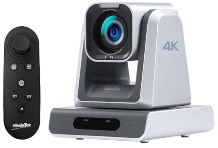 zowietek 4K PTZ-Kamera (Native NDI|HX3), ZowiePTZ mit Ergo-Ease Fernbedienung & ZowieX App, 18X optischer + 12X digitaler Zoom, SDI/HDMI/USB, RTSP/RTMP(S)/SRT, ideal für Meetings & Events.