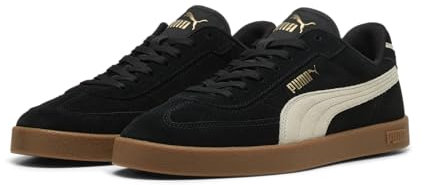 PUMA Unisex Club Ii Era Suede Sneaker, Black Alpine Snow Gum, 37.5 EU