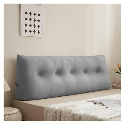 Cuscino per la schiena per letto, cuscino da lettura con fodera lavabile, supporto lombare da parete per divano, cuscino a cuneo