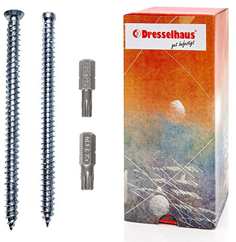 Fensterrahmenschraube, Senkkopf TX 30, 7,5 x 132 mm, verzinkt - 20 Stück