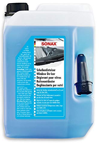 SONAX ScheibenEnteiser (5 Liter) sekundenschnelles enteisen von Scheiben ohne kratzen und eine rundum klare Sicht im Winter | Art-Nr. 03315050