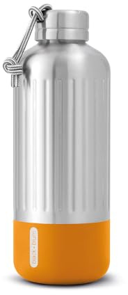 Black+Blum Explorer Insulated Bottle - Stainless Steel Leak Proof Water Bottle with Carry Loop - BPA Free Drinks Bottle for Hot or Cold Drinks, Hiking and Gym - Orange, Large 850ml