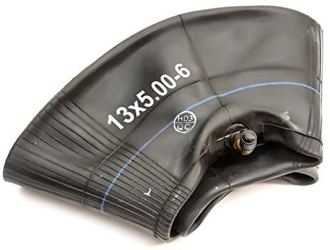 Replacement Inner Tube 13x5.00-6 Bent Schrader TR87 Valve 6 Inch Wheel Barrow Wheelbarrow